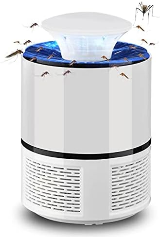 Lámpara Antimosquitos Eléctrica USB – Luz UV LED, Portátil y Silenciosa, para Interior y Exterior – Color Blanco