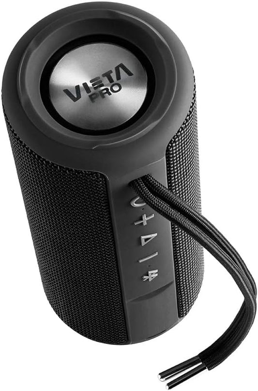 Altavoz Bluetooth Vieta Pro Goody – True Wireless, Radio FM, USB, AUX, Micrófono, IPX6, 12h de Batería – Negro