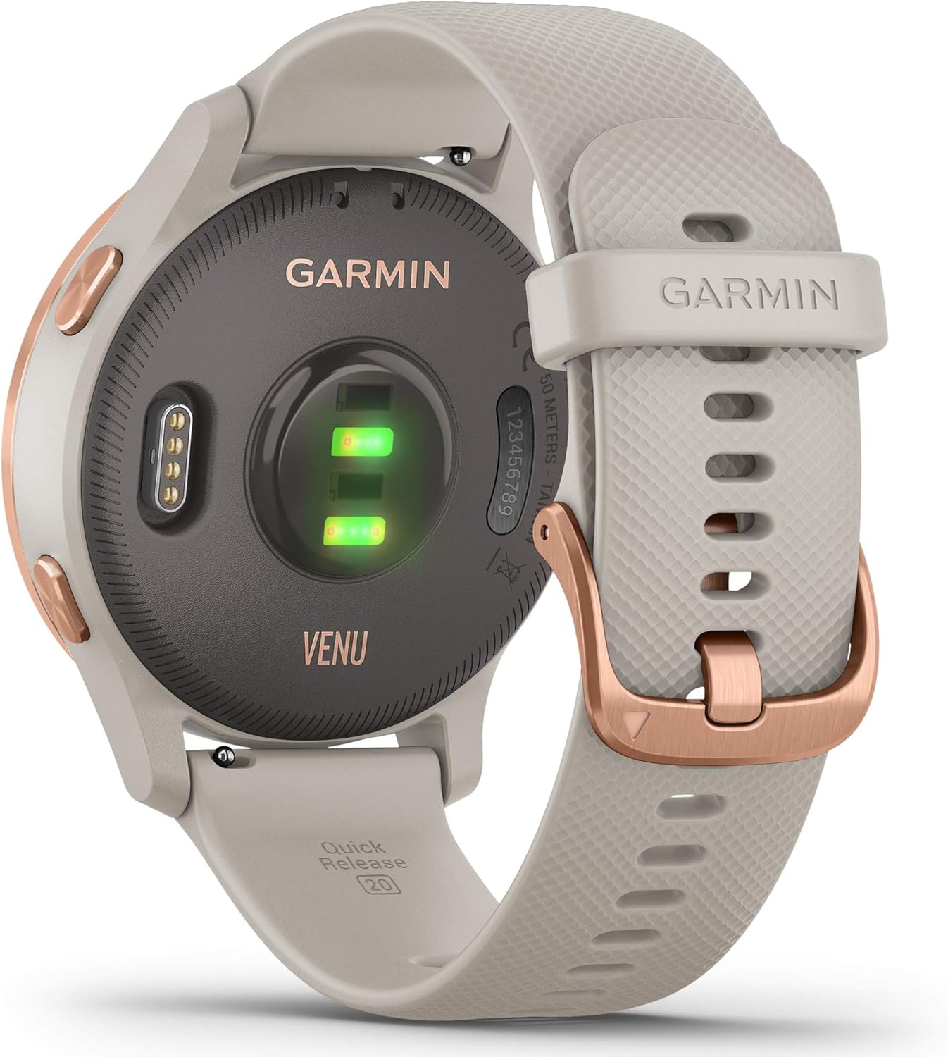 Garmin Venu, Smartwatch GPS con pantalla táctil brillante, funciones de música, control de la energía corporal, entrenamientos animados, pulsioximetría, (Reacondicionado)