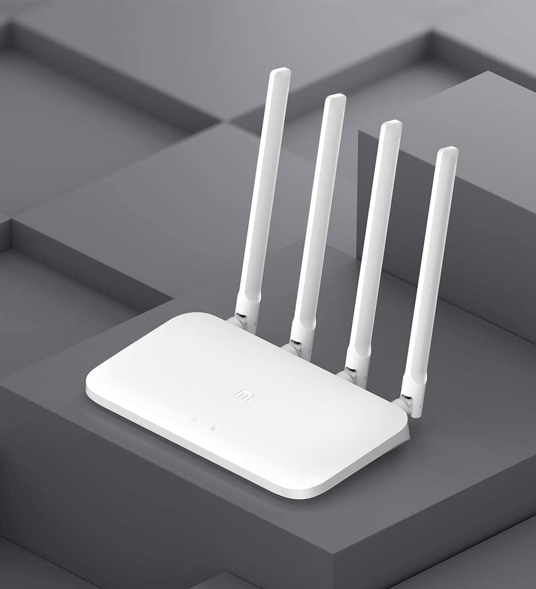 Xiaomi Mi WiFi 4C Router Inalámbrico 300Mbps – 64MB RAM, 4 Antenas, 2.4 GHz, Control por App Inteligente