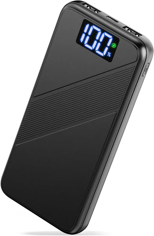 ocoren Power Bank 10000mAh portátil con carga rápida y pantalla digital para iPhone y Xiaomi