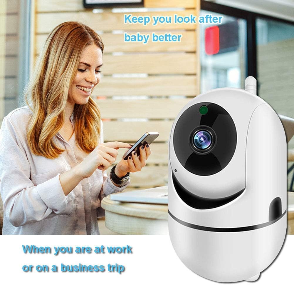 Monitor WiFi para Bebé  1080P HD – Cámara de Seguridad con Visión Nocturna, Audio Bidireccional, Detección de Sonido y Ranura SD