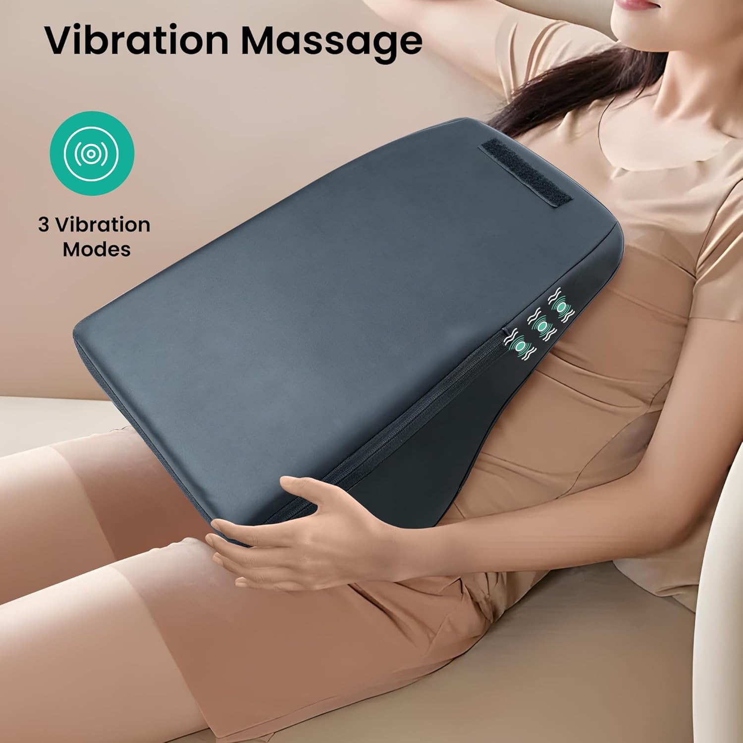 Masajeador Cervical y Espalda con Calor - Cojín Shiatsu
