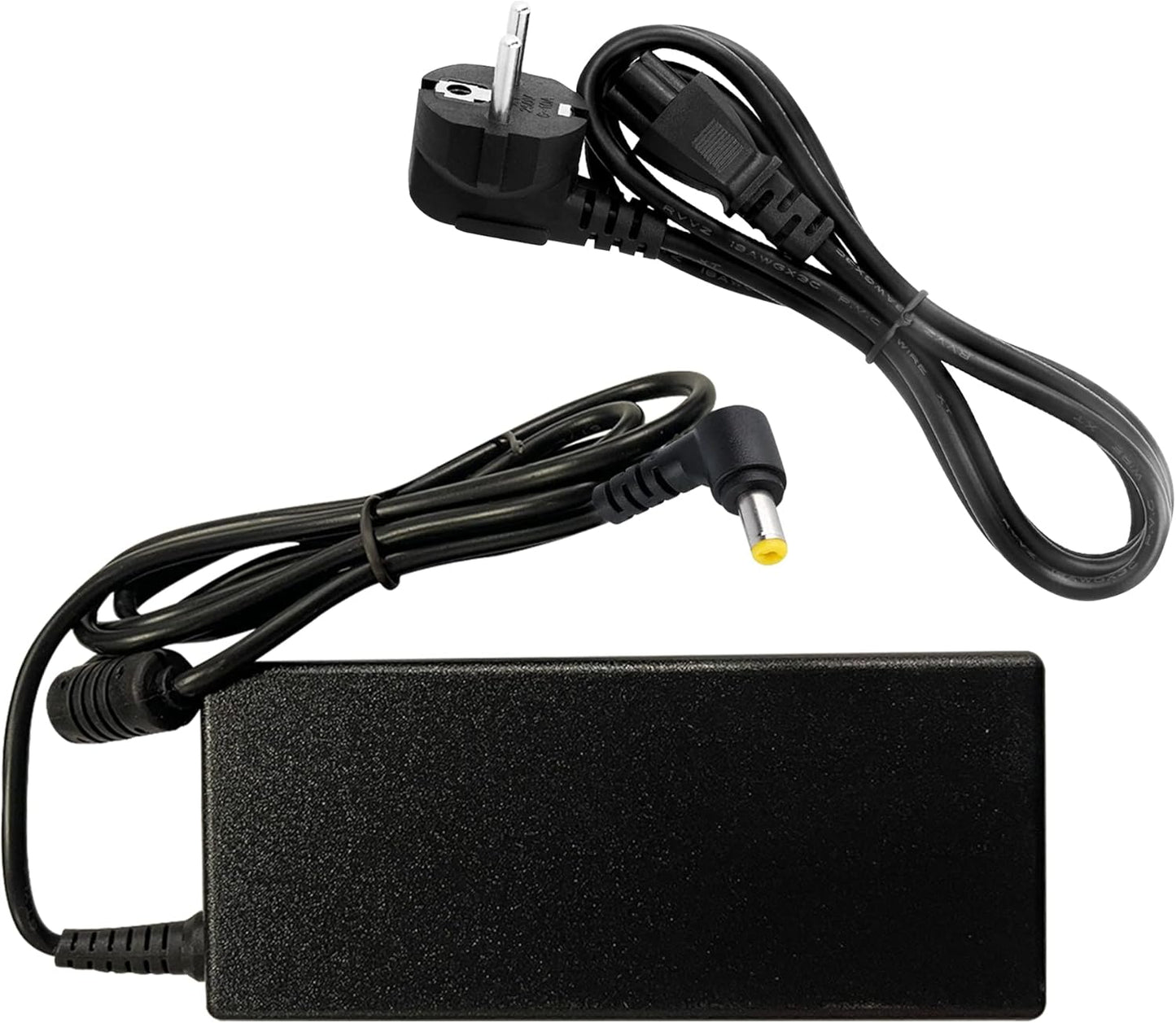 Cargador universal 65W 19V 3.42A para portátiles con conector 5.5x1.7 mm y protección contra sobrecargas