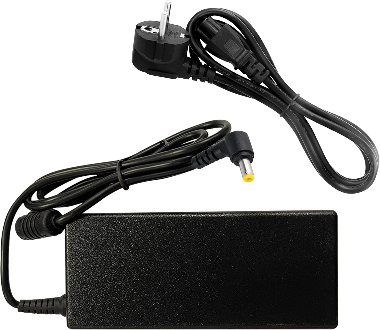 Cargador universal 65W 19V 3.42A para portátiles con conector 5.5x1.7 mm y protección contra sobrecargas