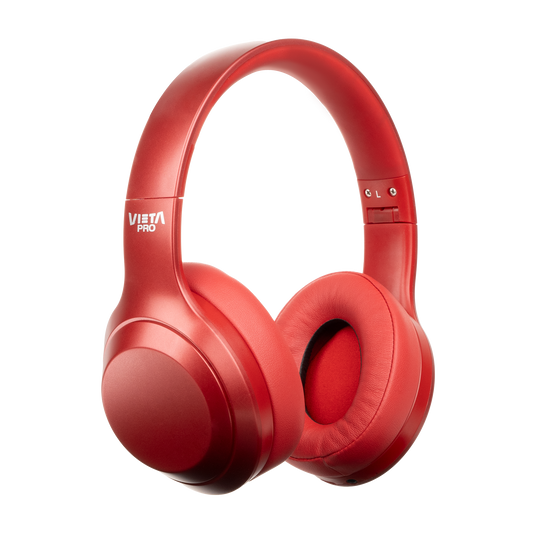 Vieta Pro Silence 2 wireless red headphones with noise cancellation and Bluetooth 5.3 dual pairing features