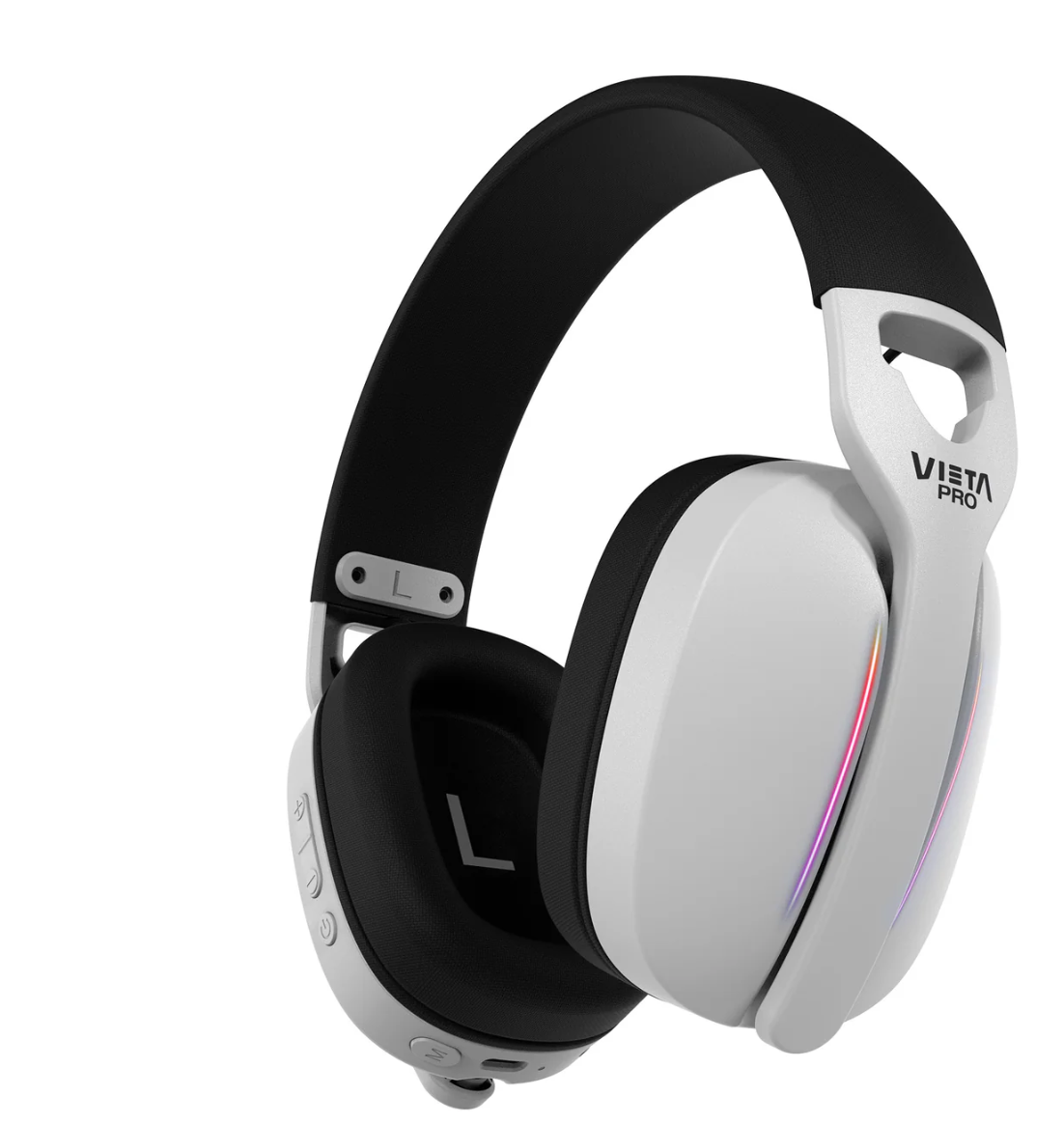 Vieta Pro Nova Auriculares Gaming Nova con Micrófono, RGB y Soporte – Bluetooth 5.3, Modo USB, 40h Autonomía | Gris